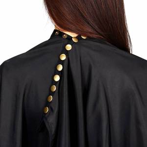 High Quality Black Barber Shop <b>Silicone</b> Neck Cape Customized Logo Hair Cutting Salon Cape Hairdressing Cape - Product Image 3