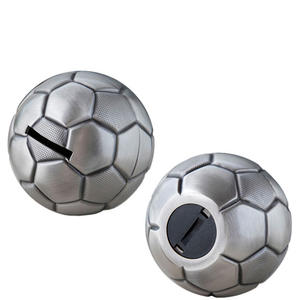 <span class=keywords><strong>Tirelire</strong></span> de football, <span class=keywords><strong>tirelire</strong></span> à thème sportif, boîte à monnaie en métal en forme de ballon de football, cadeau d'anniversaire pour enfants - Product Image 2