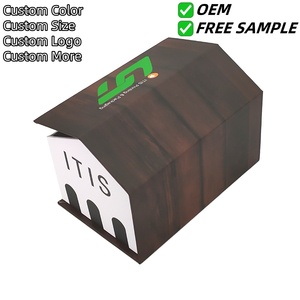 กล่องของขวัญรูปทรงบ้านทำจากกระดาษแข็งออกแบบเอง - Product Image 2