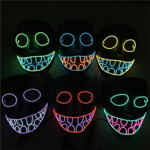 Envío rápido resplandor en <span class=keywords><strong>EL</strong></span> oscuro traje de Led <span class=keywords><strong>EL</strong></span> alambre de máscara - Product Image 4