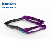 KingRoy GS CE Sertifikalı Ağır Yük Taşıma Kayışı Endüstriyel Standart Polyester Dokuma Askı Yüksek Mukavemetli Düz Gözlü 11mm