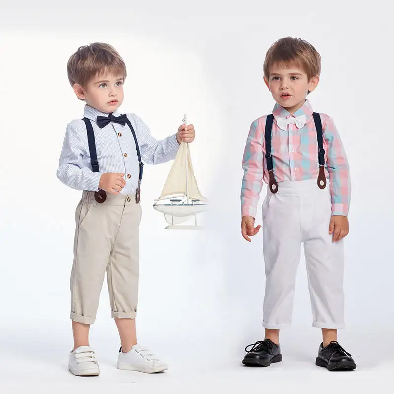 Yeni moda resmi elbiseler doğum günü düğün gerçekleştirmek için mezuniyet elbise giyim setleri Boy Suit çocuk Boys kıyafetler