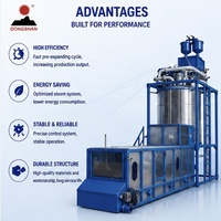 Intelligent EPS Pre-Expander Machinery Low Operating Cost High Efficiency Touch Screen Automatic Foaming Equipment