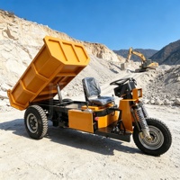 Mini-dumper électrique haute durabilité avec essieu à insertion directe, camion benne minier antidérapant pour le transport minier