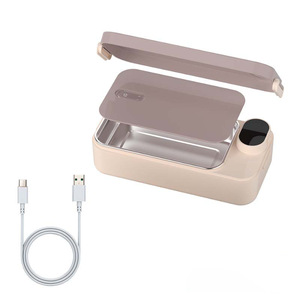 Electric Lunch Box Stainless Steel Digital LED Display <b>USB</b> Powered <b>Heating</b> Insulated Bento Box For Students Office Workers - Product Image 1