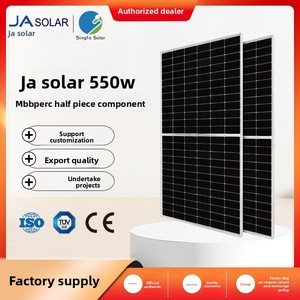 Auf Lager: <span class=keywords><strong>JA</strong></span> Solar 550W Doppelglas-Monokristallines Silizium-Solarmodul mit 21,3% Effizienz und 182mm*91mm Zellengröße, Hergestellt in China - Product Image 4