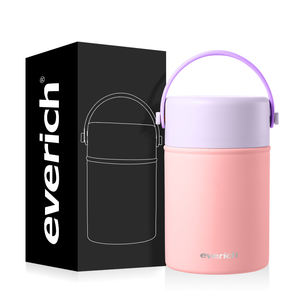 Fiambrera <span class=keywords><strong>de</strong></span> acero inoxidable <span class=keywords><strong>de</strong></span> grado alimenticio sin BPA, diseño <span class=keywords><strong>bonito</strong></span> con conservación <span class=keywords><strong>de</strong></span> frescura para uso en la Escuela <span class=keywords><strong>de</strong></span> Cocina - Product Image 3