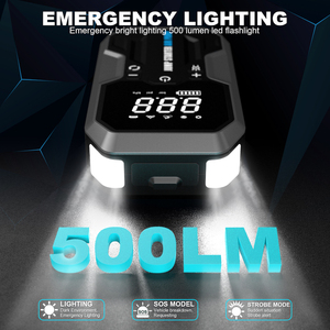 Démarreur intelligent 10000mAh avec compresseur d'air 2500A, gonfleur 150PSI, chargeur de batterie portable – Direct Usine - Product Image 5