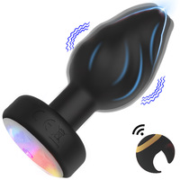 Anneau de contrôle à distance lumineux, plug anal, 10 fréquences de vibration, masseur de prostate, vibrateur pour hommes et femmes