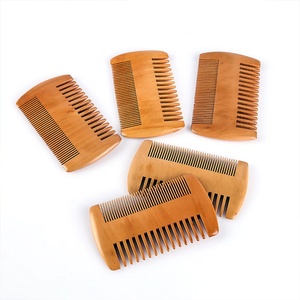 Peine para Barba de Bolsillo Antiestático con Logotipo Personalizado al por Mayor, Kit de Cuidado de la Barba, Peine de Madera de Dientes Anchos, Peine de Madera de Sándalo - Product Image 5