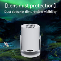 Mini projecteur LED intelligent 1080P portable pour extérieur, Android 11, 200 lumens ANSI, courte focale, cinéma maison, décodage 4K, gaming, HIFI