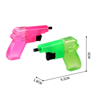 Mini pistolet à eau en plastique transparent bon marché, jouet, pistolet à eau