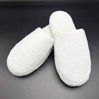 Chaussons jetables en polaire corail pour hôtel 7 étoiles, usage unique, haute qualité, pour salle de bain