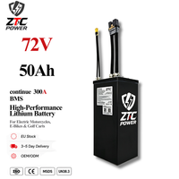 Batterie au lithium 72V 50Ah 84V pour Surron Ultra Bee E-Moto avec décharge continue de 220A et BMS Bluetooth