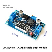 LM2596 Original Purechip-Modul DC-DC einstellbarem Buck mit Voltmeter-Display-Mikro controllern und Prozessoren FPGA