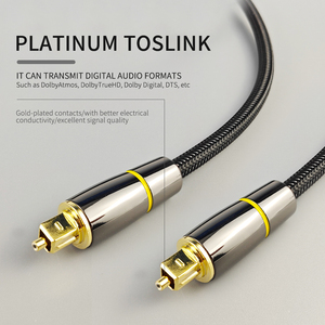 Mạ Vàng <span class=keywords><strong>Spdif</strong></span> <span class=keywords><strong>5.1</strong></span>/7.1 Sợi Quang Nylon Bện Nam Để Nam Surround Hệ Thống Âm Thanh Stereo Loa Âm Thanh Kết Nối Cáp - Product Image 2