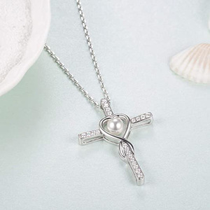 Collana con ciondolo a cuore cavo per donna, gioielli semplici e alla moda, regalo per l'uso quotidiano - Product Image 4