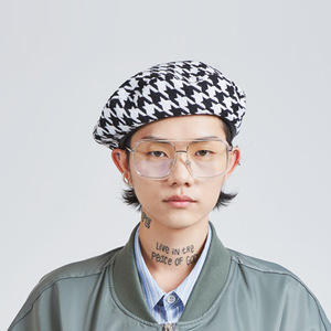 Béret à carreaux pour femmes, Style français, hiver, automne, bonnet, élégant, femme, quotidien, artiste, peintre - Product Image 4