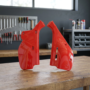 Pannelli Laterali Rossi 069 per Moto Honda XR 600 1988-2002, Accessori per Motociclette - Product Image 3