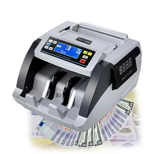 Contador de dinero EURO UV MG IR detector contador de billetes con pantalla LCD detección de dinero en euros falso