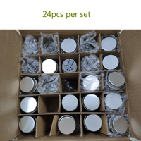 24 Pcs Vide Carré En Verre Bocaux À Épices Bouteilles Conteneurs Unique En Verre Pot À Épices Ensemble
