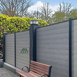 Clôture réglable en acier inoxydable et alliage d'aluminium, design moderne extrêmement robuste, matériau durable, résistant à la rouille - Product Image 1