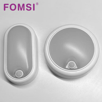 FOMSI 12W 24W Capteur de mouvement humain LED Plafonnier IP65 Applique murale extérieure Panneau de plafond rond Éclairage avec capteur PIR
