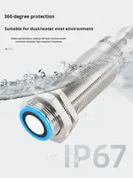 Sensor de Distancia Ultrasónico de Alta Precisión con Chip Importado Certificado por la CE, Puede Detectar Objetos Pequeños, Serie Lgub, 1-6 Metros