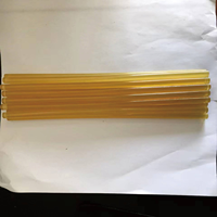 Bâton de colle thermofusible en silicone jaune transparent de qualité industrielle pour la fermeture des cartons, adhésif thermoplastique à séchage rapide pour l'emballage