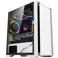 Boîtier PC Mid ATX Support 240 Refroidissement par eau Blanc Noir Boîtier d'ordinateur USB 3.0 ITX M-ATX Boîtiers d'ordinateur et tours