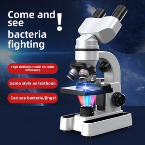 Microscopio Biológico Binocular <span class=keywords><strong>Profesional</strong></span> de 40-1600x, Popular para Experimentos Educativos en Escuelas Primarias y Secundarias - Product Image 3