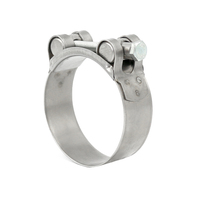 Collier de serrage haute pression à boulon unique en acier inoxydable pour tuyau de 20 mm