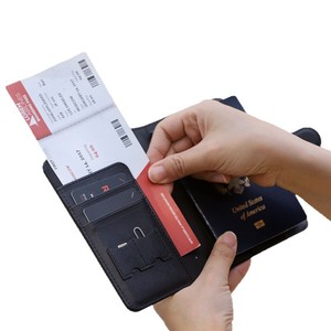 EGO Passport <b>Holder</b> Black Multi Function Travel Document <b>Card</b> <b>Holder</b> - Product Image 3