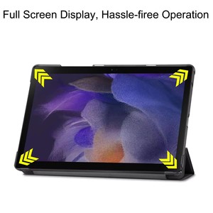 Funda para <span class=keywords><strong>Samsung</strong></span> <span class=keywords><strong>Galaxy</strong></span> <span class=keywords><strong>Tab</strong></span> <span class=keywords><strong>A8</strong></span> <span class=keywords><strong>2021</strong></span>, a prueba de golpes, triple Funda de cuero PU para tableta de 10,5 pulgadas - Product Image 3
