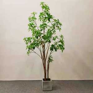 Bonsaï artificiel <span class=keywords><strong>Pieris</strong></span> <span class=keywords><strong>Japonica</strong></span>, plante verte, à utiliser pour la décoration de la maison, de l'hôtel, du bureau - Product Image 4