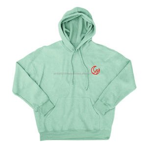 Premium Unisex Pullover Blank High Quality Fleece Plain Hoodies No Drawstring - Product Image 4