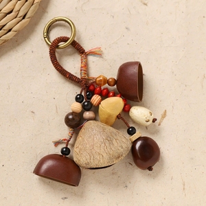 Wholesale Mixed Style Natural Fruit Shell Bag Charm Hand‑crafted <b>Wind</b> <b>Chime</b> Portable Orff Percussion Hanging Ornament - Product Image 5