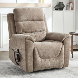 DOSER Modernes Stoffbezogenes Elektrisches Aufsteh-Sofa für Senioren mit Lendenwärme & Massage Unendliche Liegepositionen - Product Image 2