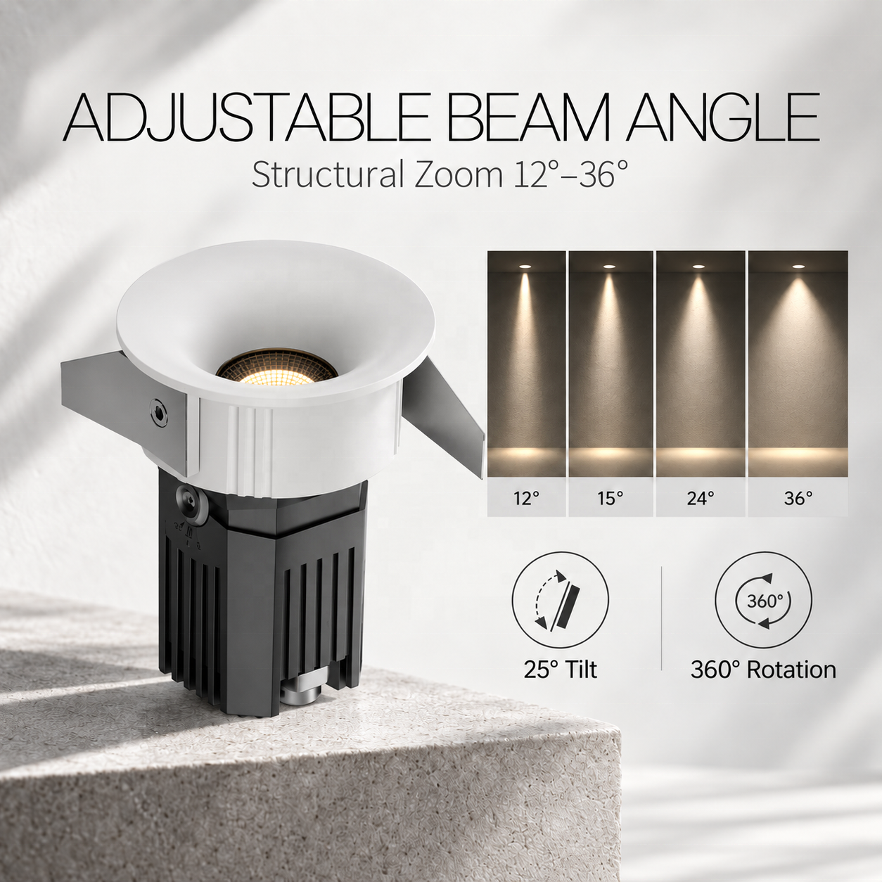 Modern Dimmable RGB CCT Tuya Matter Zigbee Smart LED Downlight Recessed Ceiling Light For Hotel Living Room · image 2