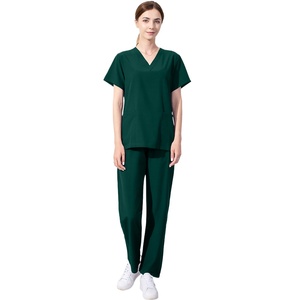 42021 prêt à l'emploi Logo personnalisé <span class=keywords><strong>pas</strong></span> <span class=keywords><strong>cher</strong></span> médical Scrubs Work Out vêtements pour femmes - Product Image 1