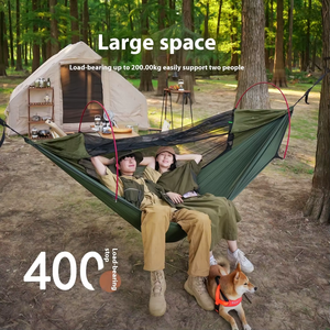 सुपर लाइटवेट एंटी-रोलोवर एंटी-मच्छर डोमेटरी छात्र लटका कुर्सी डबल यात्रा उपकरण आउटडोर हैममॉक स्विंग - Product Image 5