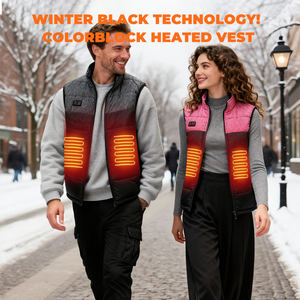 เสื้อกั๊กอุ่นสำหรับผู้ชายแบบชาร์จไฟได้ เสื้อกั๊กอุ่นทันสมัยสำหรับผู้หญิง เสื้อกั๊กอุ่นแบบซักได้สำหรับฤดูหนาว เสื้อกั๊กอุ่น <span class=keywords><strong>Ororo</strong></span> เสื้อแจ็คเก็ต milwaukee - Product Image 2