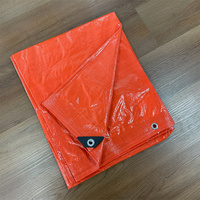 Bâche de protection pour train en polyéthylène tissé, enduite, imperméable, anti-UV, avec œillets, pour usage extérieur