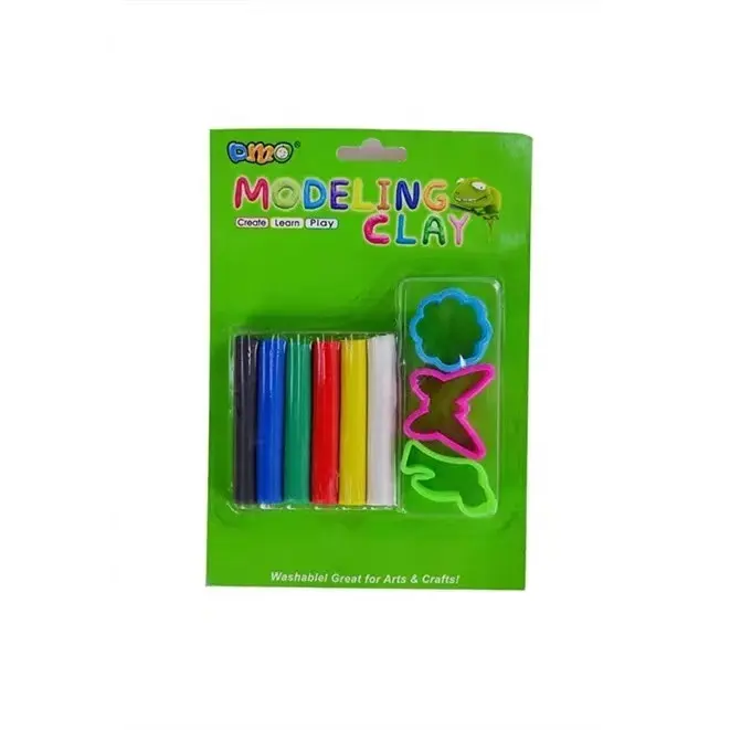 Speelgoedboetseerklei In 100 Gram En 6 Kleuren Met 6 Hol Speelgoed Niet-Vriendelijke Plastic Boetseerklei Voor Kinderen