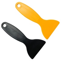 Petite raclette jaune rigide, outil de pose de film pour vitres de voiture, spatule triangulaire pour autocollants, spécifiquement conçue pour la pose et l'élimination