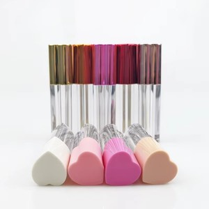 Tubo de color labial personalizado en forma de corazón, empaque de bálsamo labial vegetariano, contenedor de color labial de larga duración - Product Image 1