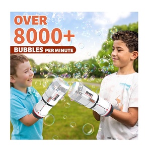 Nueva máquina de burbujas completamente automática 2 en 1 2 en 1 giratoria niños al aire libre juguetes de verano soplando burbujas - Product Image 1