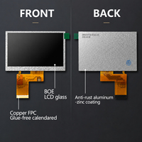 Écran tactile TFT LCM RVB SH 4,3 pouces 480x272, module intelligent avec interface I2C, luminosité 1000 nits, fonctionnement à -20~70°C
