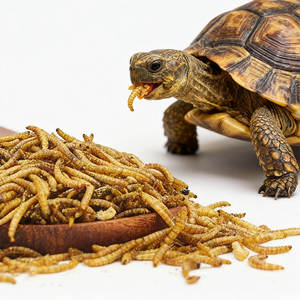 Vers de farine jaunes séchés riches en protéines (55 %) – Aliment naturel comestible pour oiseaux, poulets, poissons et animaux de compagnie - Product Image 1