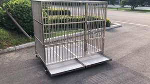Toptan özel büyük paslanmaz çelik köpek kafesi süper büyük ağır depolama evcil hayvan kafesi özel ucuz fiyata sunulan - Product Image 5